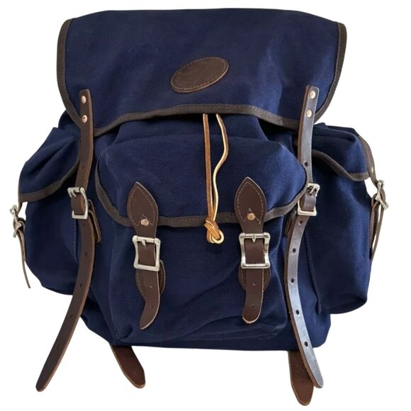 Duluth Wanderer Backpack Royal Blue Canvas Travel Everyday Hiking Pack 24L RARE